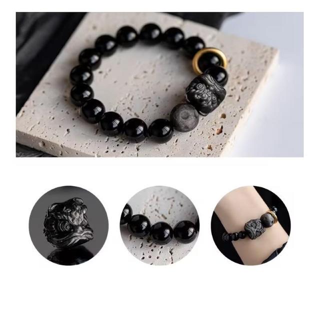 黒曜石最強幸運ブレスレットパワーストーン中国風水富のお守りとても綺麗天然石 < 女性アクセサリー/時計 黒曜石最強幸運ブレスレットパワーストーン中国風水富のお守りとても綺麗天然石 < 女性アクセサリー/時計の