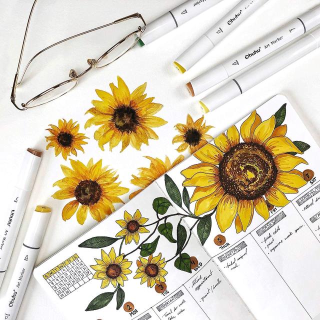 マーカーペン 60色 コミック用 油性 太細両端 < インテリア/ライフ  マーカーペン 60色 コミック用 油性 太細両端 < インテリア/ライフの