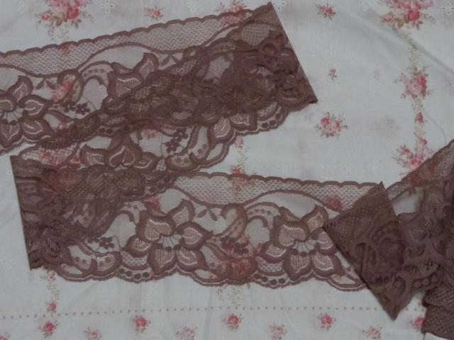 ラッセルレース 茶色 9.5cm幅 5m < ペット/手芸/園芸  ラッセルレース 茶色 9.5cm幅 5m  < ペット/手芸/園芸の