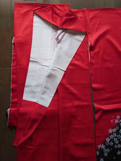 §USED、振袖、舞桜吉祥毬文、暈し染め、金銀彩 < 女性ファッション  §USED、振袖、舞桜吉祥毬文、暈し染め、金銀彩 < 女性ファッションの