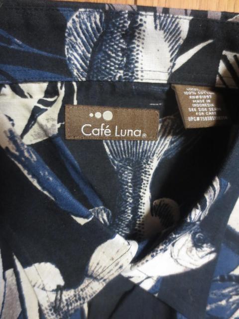 Cafe Luna  カフェルナ 綿 半袖 シャツ L < 男性ファッション  Cafe Luna  カフェルナ 綿 半袖 シャツ L < 男性ファッションの