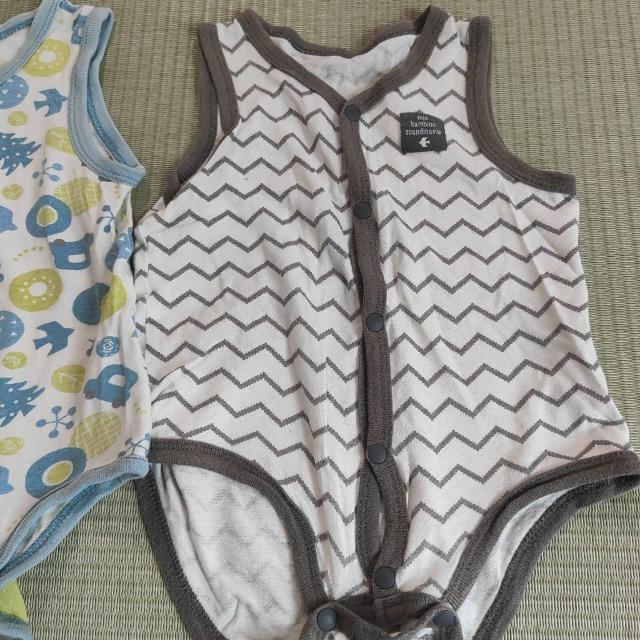 ベビー肌着 2点セット 60cm < キッズ/ベビー  ベビー肌着 2点セット 60cm < キッズ/ベビーの