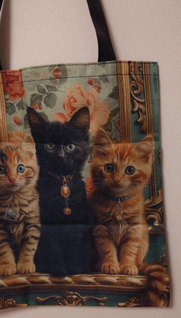 ねこちゃんかわいいトートバッグ☆  トートバッグ  ねこバッグ   バッグねこ  猫バッグ   バッグ猫   ねこグッズ   < 女性ファッション  ねこちゃんかわいいトートバッグ☆  トートバッグ  ねこバッグ   バッグねこ  猫バッグ   バッグ猫   ねこグッズ   < 女性ファッションの