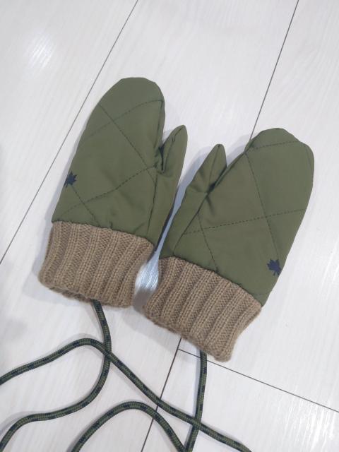 LOGOS 裏起毛ベビー用手袋ミトン カーキ < キッズ/ベビー LOGOS 裏起毛ベビー用手袋ミトン カーキ < キッズ/ベビーの