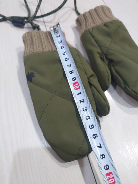 LOGOS 裏起毛ベビー用手袋ミトン カーキ < キッズ/ベビー LOGOS 裏起毛ベビー用手袋ミトン カーキ < キッズ/ベビーの