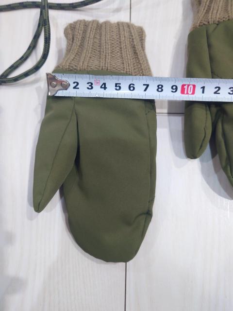 LOGOS 裏起毛ベビー用手袋ミトン カーキ < キッズ/ベビー LOGOS 裏起毛ベビー用手袋ミトン カーキ < キッズ/ベビーの