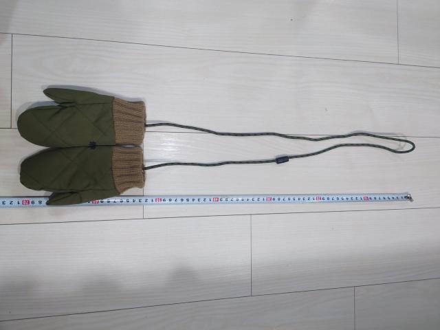 LOGOS 裏起毛ベビー用手袋ミトン カーキ < キッズ/ベビー LOGOS 裏起毛ベビー用手袋ミトン カーキ < キッズ/ベビーの