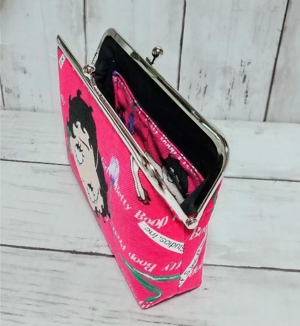 Betty ベティちゃん 角型がま口 通帳ケース 小物入れ 多目的ポーチ < 女性ファッション Betty ベティちゃん 角型がま口 通帳ケース 小物入れ 多目的ポーチ < 女性ファッションの