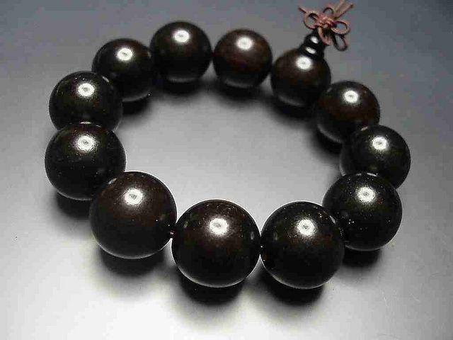 『癒しの香り』黒檀木(ブラック檀木)約20ミリ12粒数珠念珠 < 男性アクセサリー/時計  『癒しの香り』黒檀木(ブラック檀木)約20ミリ12粒数珠念珠 < 男性アクセサリー/時計の