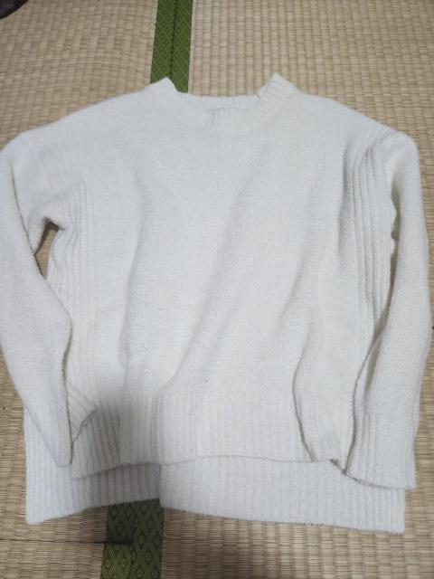 美品 ホワイト ニット サイズ→フリー < 女性ファッション  美品 ホワイト ニット サイズ→フリー  < 女性ファッションの