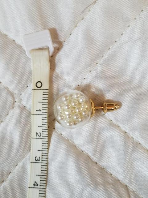 ガラスドーム ピアス パールビーズ < 女性アクセサリー/時計  ガラスドーム ピアス パールビーズ < 女性アクセサリー/時計の
