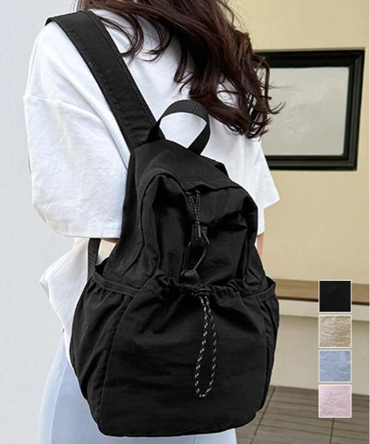 送料無料 新品 ドロストポケットリュック 軽量デイパック < 女性ファッション  送料無料 新品 ドロストポケットリュック 軽量デイパック  < 女性ファッションの