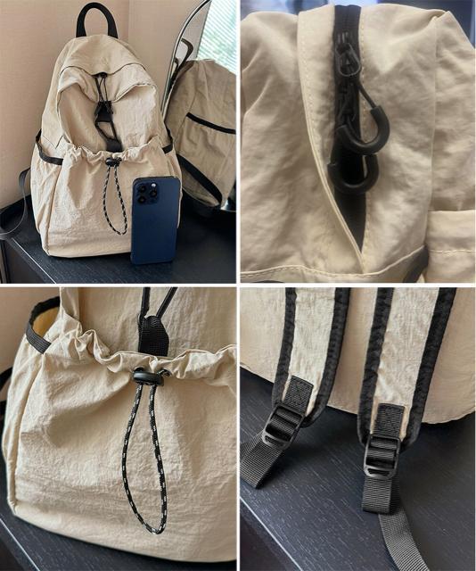 送料無料 新品 ドロストポケットリュック 軽量デイパック < 女性ファッション  送料無料 新品 ドロストポケットリュック 軽量デイパック < 女性ファッションの