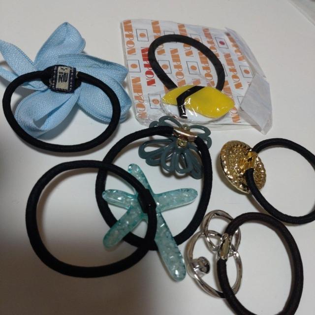 Bモチーフ色々ヘアゴム6個セット < 女性アクセサリー/時計 Bモチーフ色々ヘアゴム6個セット < 女性アクセサリー/時計の