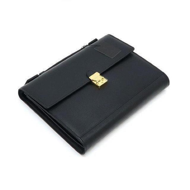 ◆ 本物 新品同様 ◆ YSL イヴサンローラン ビジネスバッグ レザー ブラック 黒 ブリーフケース 書類カバン KY3767 < ブランド  ◆ 本物 新品同様 ◆ YSL イヴサンローラン ビジネスバッグ レザー ブラック 黒 ブリーフケース 書類カバン KY3767 < ブランドの