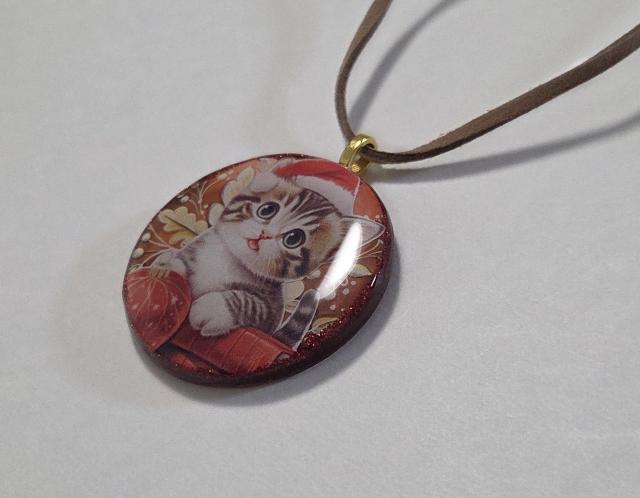 ねこサンタ・クリスマスネックレス★ かわいいネックレス ハンドメイド ねこアクセサリー ねこ 猫 猫キーホルダー < 女性ファッション ねこサンタ・クリスマスネックレス★ かわいいネックレス ハンドメイド ねこアクセサリー ねこ 猫 猫キーホルダー < 女性ファッションの