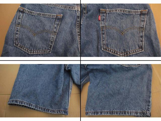LEVI'S ���[�o�C�X 454 33�C���` W33 L10 �V���[�g�p���c �n�[�t�p���c �Z�p�� �f�j�� �����Y ��ԗǍD �� �u�����h�� 