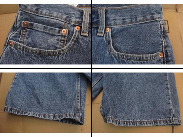 LEVI'S ���[�o�C�X 454 33�C���` W33 L10 �V���[�g�p���c �n�[�t�p���c �Z�p�� �f�j�� �����Y ��ԗǍD �� �u�����h�� 