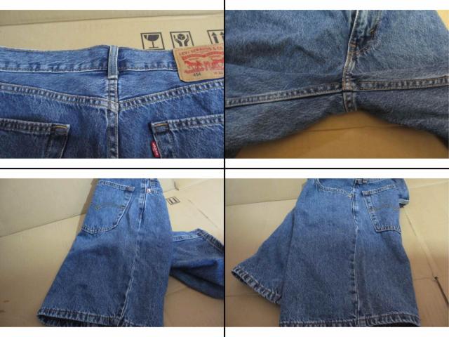 LEVI'S ���[�o�C�X 454 33�C���` W33 L10 �V���[�g�p���c �n�[�t�p���c �Z�p�� �f�j�� �����Y ��ԗǍD �� �u�����h�� 