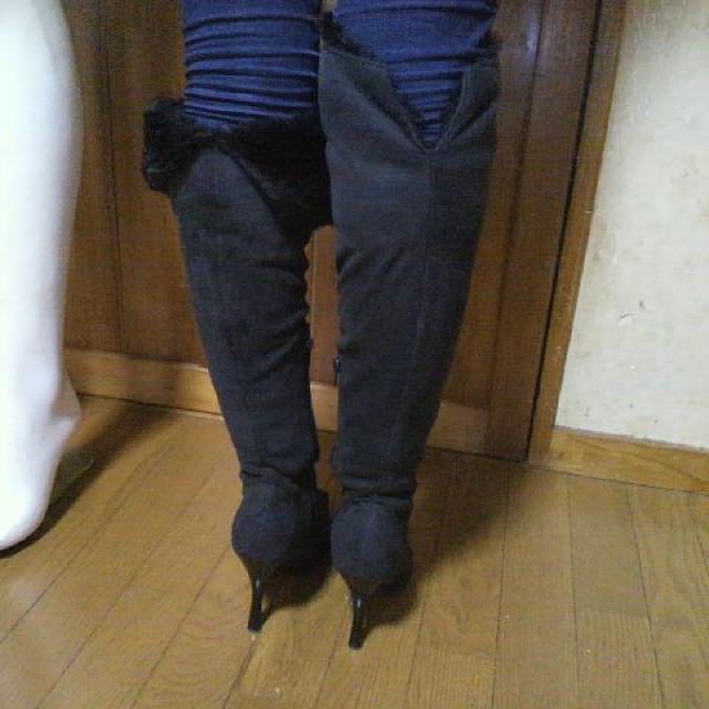 CANDISH/キャンディッシュスエード ボア付 ロングブーツ 2WAY < ブランド  CANDISH/キャンディッシュスエード ボア付 ロングブーツ 2WAY < ブランドの