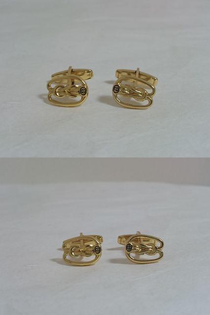 正規美 グッチGUCCI アンティークインターロッキングGGロゴゴールドカフス カフリンクス ボタン < ブランド  正規美 グッチGUCCI アンティークインターロッキングGGロゴゴールドカフス カフリンクス ボタン < ブランドの