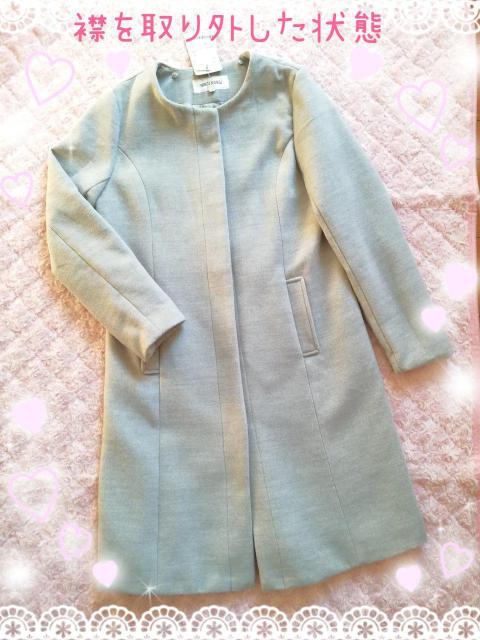 新品☆ミッシュマッシュ*ファー衿取り外しコート < ブランド  新品☆ミッシュマッシュ*ファー衿取り外しコート < ブランドの