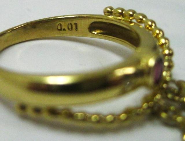 K18 18Owփr[0.174ct_C0.01ctƓyԂ牺  ANZT[/v 