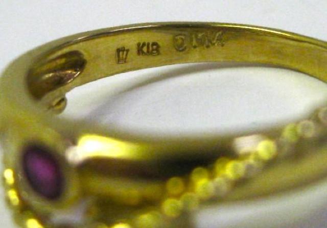 K18 18Owփr[0.174ct_C0.01ctƓyԂ牺  ANZT[/v 
