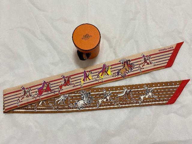 美品 本物 正規品 エルメス HERMES  ツイリー スカーフ < ブランド  美品 本物 正規品 エルメス HERMES  ツイリー スカーフ  < ブランドの
