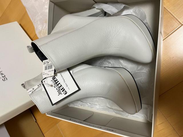 JEAN PAUL GAULTIER for SEPT PREMIERES 24cm ショートブーツ 白 < ブランド JEAN PAUL GAULTIER for SEPT PREMIERES 24cm ショートブーツ 白 < ブランドの