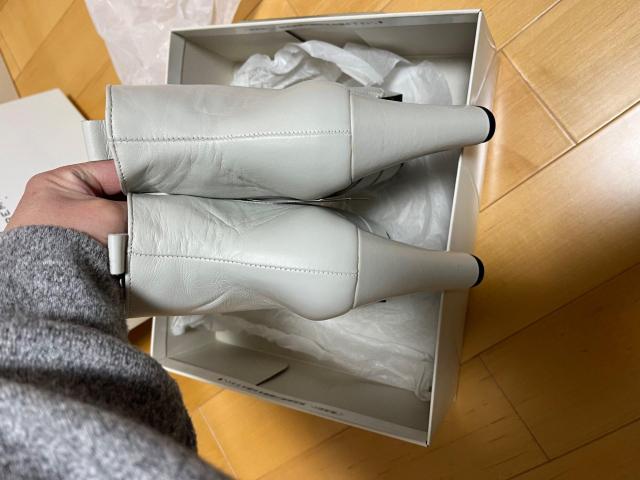 JEAN PAUL GAULTIER for SEPT PREMIERES 24cm ショートブーツ 白 < ブランド JEAN PAUL GAULTIER for SEPT PREMIERES 24cm ショートブーツ 白 < ブランドの