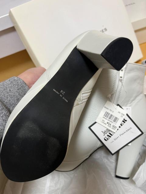 JEAN PAUL GAULTIER for SEPT PREMIERES 24cm ショートブーツ 白 < ブランド JEAN PAUL GAULTIER for SEPT PREMIERES 24cm ショートブーツ 白 < ブランドの