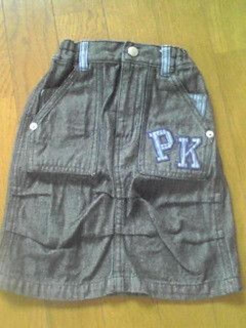 ☆新品同様☆パーソンズ☆ブラックデニムスカート☆90 < キッズ/ベビー ☆新品同様☆パーソンズ☆ブラックデニムスカート☆90 < キッズ/ベビーの