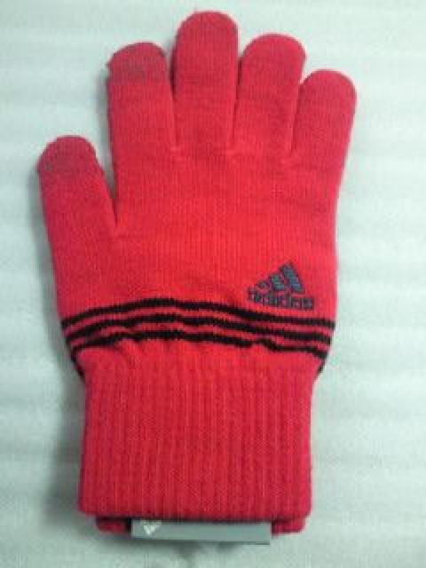 adidas アディダス タッチパネル対応 電導素材使用 手袋 グローブ ピンク < ブランド  adidas アディダス タッチパネル対応 電導素材使用 手袋 グローブ ピンク < ブランドの