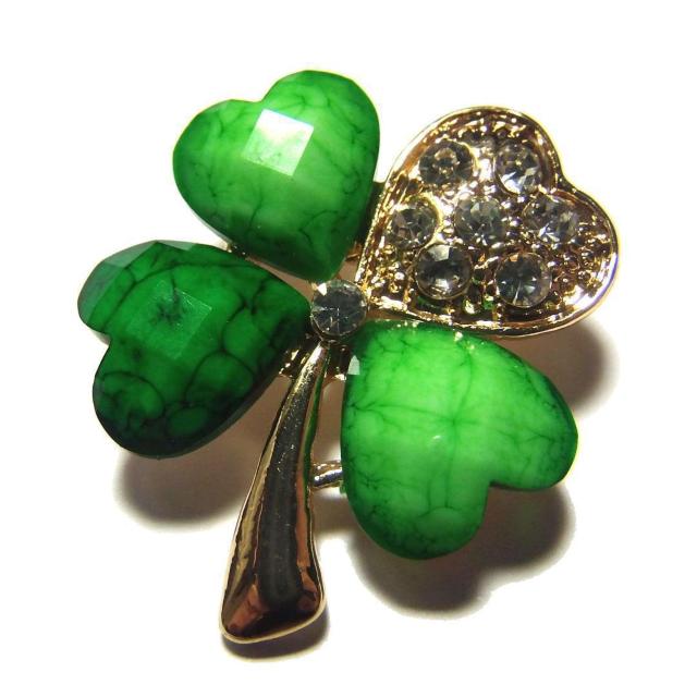 4個セット 四葉のクローバー クローバー バッジ ブローチ ラペルピン ピンバッジ ラインストーン < 女性アクセサリー/時計 4個セット 四葉のクローバー クローバー バッジ ブローチ ラペルピン ピンバッジ ラインストーン < 女性アクセサリー/時計の