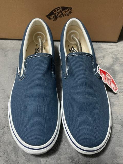 Vi@VANS V98CLA SLIP ON NAVY oY@Xb|@lCr[@29cm Y@V98pՁ@AJ[