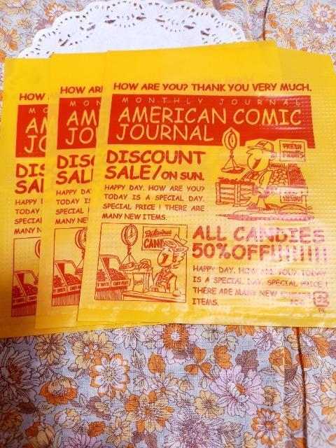 お裾分け☆アメリカンなラッピング袋3枚☆ < インテリア/ライフ  お裾分け☆アメリカンなラッピング袋3枚☆  < インテリア/ライフの