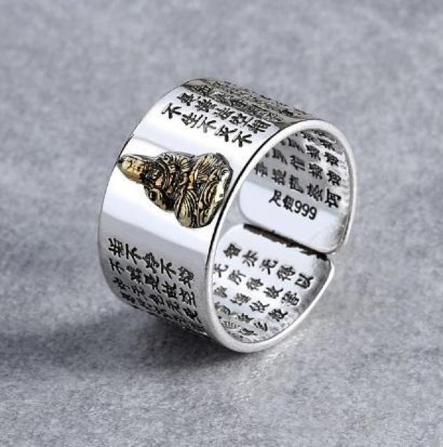 ★新品八大守護神 八尊仏 不動明王 指輪 リング シルバー 収納袋&磨きクロス付 < 男性アクセサリー/時計 ★新品八大守護神 八尊仏 不動明王 指輪 リング シルバー 収納袋&磨きクロス付 < 男性アクセサリー/時計の