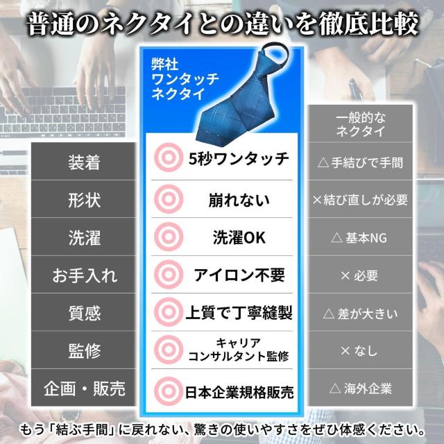 ワンタッチネクタイ 【キャリアコンサルタント監修】3本セット 5 < 男性ファッション ワンタッチネクタイ 【キャリアコンサルタント監修】3本セット 5 < 男性ファッションの