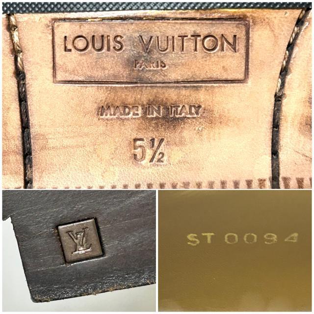 美品 ルイヴィトン ローファー スエード ダービーシューズ 5 1/2 < ブランド 美品 ルイヴィトン ローファー スエード ダービーシューズ 5 1/2 < ブランドの