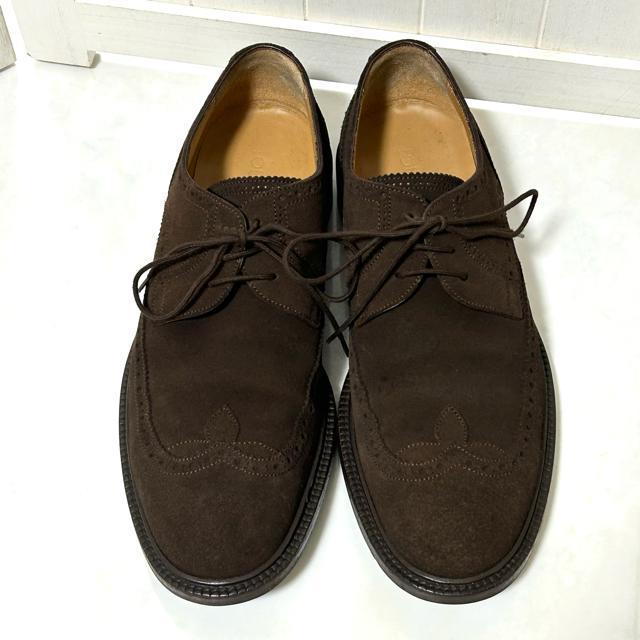 美品 ルイヴィトン ローファー スエード ダービーシューズ 5 1/2 < ブランド 美品 ルイヴィトン ローファー スエード ダービーシューズ 5 1/2 < ブランドの