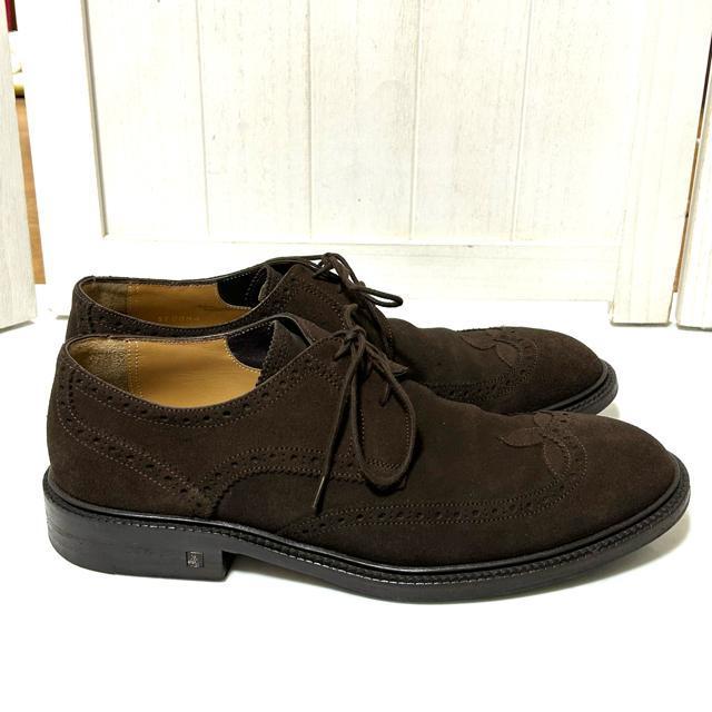 美品 ルイヴィトン ローファー スエード ダービーシューズ 5 1/2 < ブランド 美品 ルイヴィトン ローファー スエード ダービーシューズ 5 1/2 < ブランドの