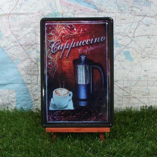 新品【ブリキ看板】Coffee/コーヒー Cappuccino < ホビー  新品【ブリキ看板】Coffee/コーヒー Cappuccino  < ホビーの