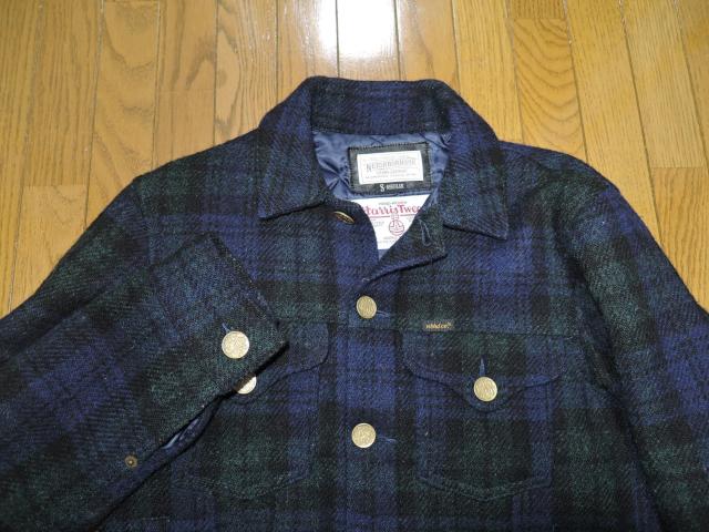 NEIGHBORHOOD × Harris Tweed チェック柄 中綿ウールジャケット S 緑系 ネイバーフッド ハリスツイード < ブランド  NEIGHBORHOOD × Harris Tweed チェック柄 中綿ウールジャケット S 緑系 ネイバーフッド ハリスツイード < ブランドの