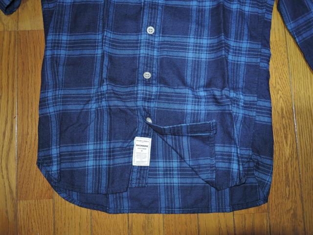 BACKBONE バックボーン チェックシャツ S 青紺系 長袖 < ブランド  BACKBONE バックボーン チェックシャツ S 青紺系 長袖 < ブランドの