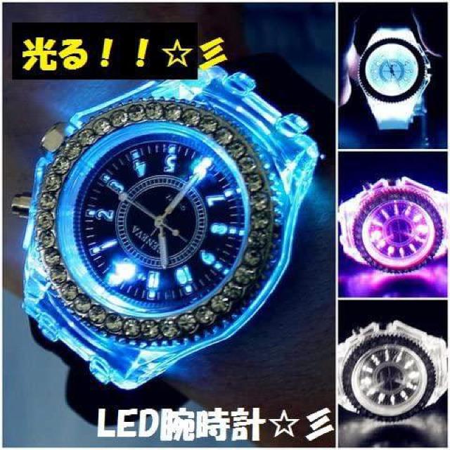 超お買得★790円★GenevaレインボーLED腕時計 黒 動作保証 < 男性アクセサリー/時計  超お買得★790円★GenevaレインボーLED腕時計 黒 動作保証 < 男性アクセサリー/時計の