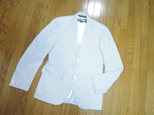 JUNYA WATANABE MAN �W���������^�i�x�~�u���b�N�X�u���U�[�X �V�A�T�b�J�[ �e�[���[�h�W���P�b�g XS �X�g���C�v �� �u�����h�� 