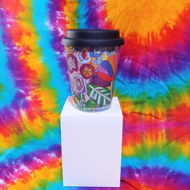 オシャレ(///∇///)アートが素敵な蓋付きタンブラー□コップ□カップ□ < インテリア/ライフ オシャレ(///∇///)アートが素敵な蓋付きタンブラー□コップ□カップ□ < インテリア/ライフの