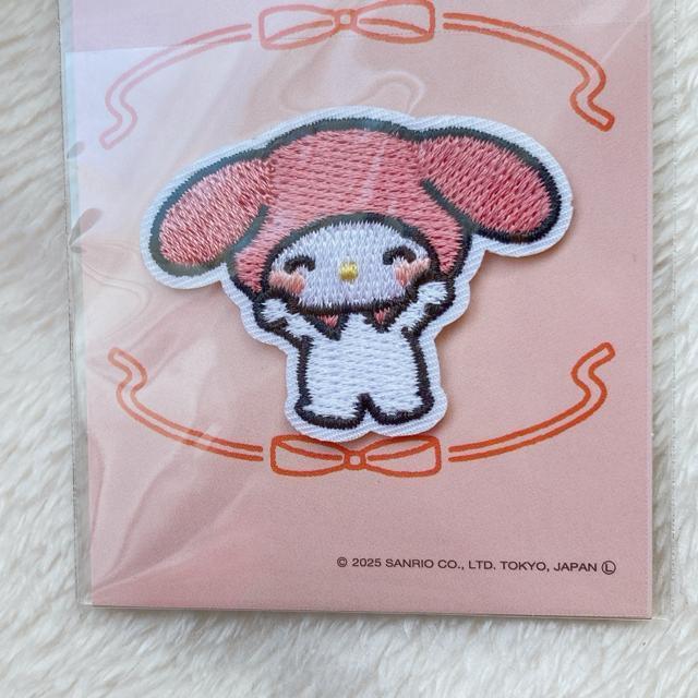 サンリオ マイメロディー アイロン接着 刺繍 にこにこ ワッペン マイメロ N2m < アニメ/コミック/キャラクター  サンリオ マイメロディー アイロン接着 刺繍 にこにこ ワッペン マイメロ N2m < アニメ/コミック/キャラクターの