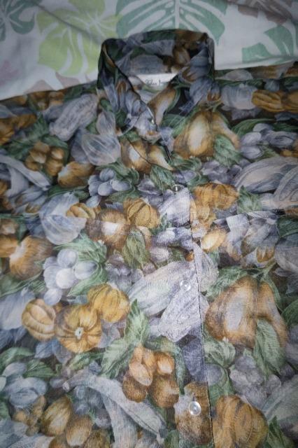 ★新品濃緑×野菜柄七分丈袖ロング丈シャツ3L < 女性ファッション  ★新品濃緑×野菜柄七分丈袖ロング丈シャツ3L < 女性ファッションの